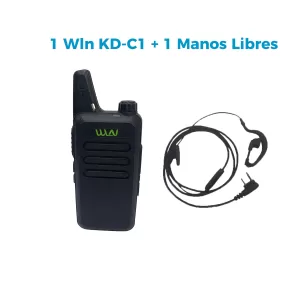1 Radio portatil Wln KD-C1 + 1 Manos Libres